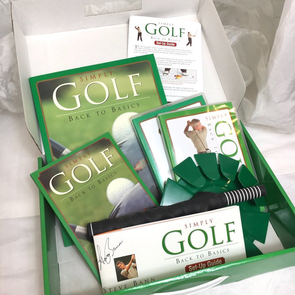 Golf Back to Basics Book & DVD Set NWT NOS
